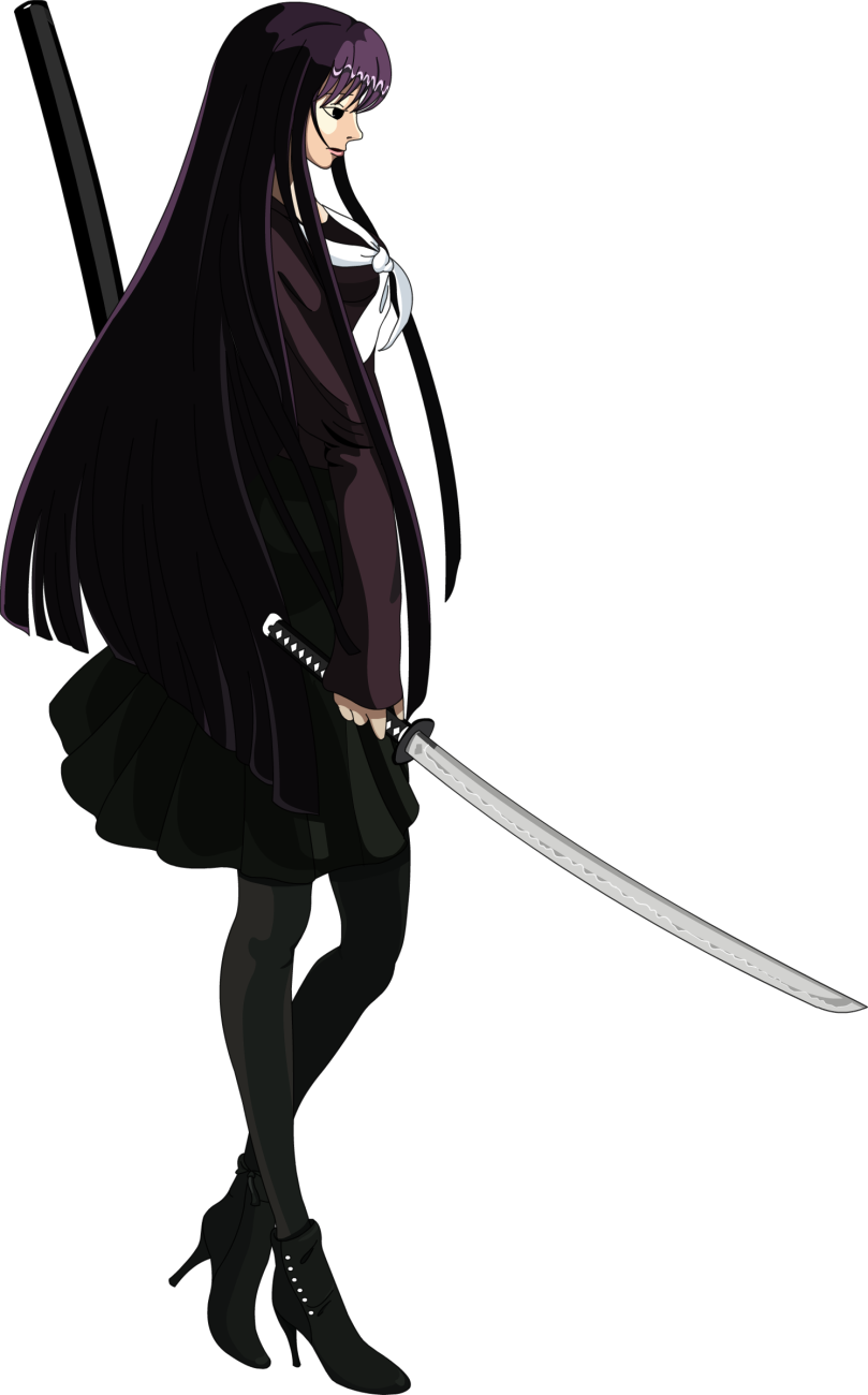 Anime Ninja Schoolgirl Vector  Nebula Game Studios
